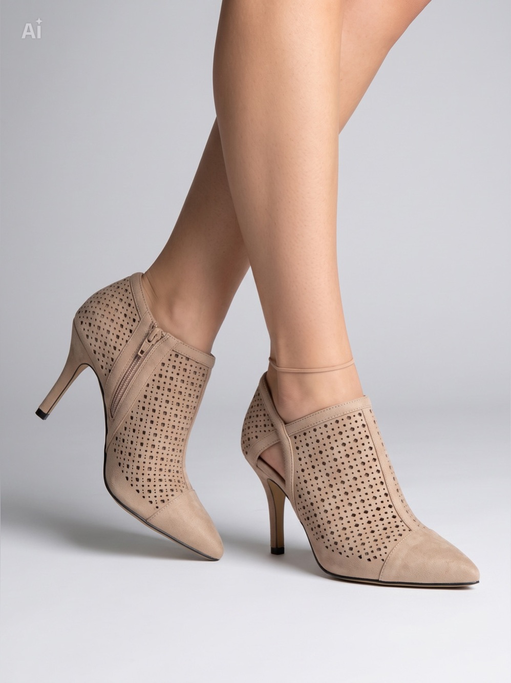 Bella Vita Tiana Suede Booties/Heels Extra wide, 7 1/2